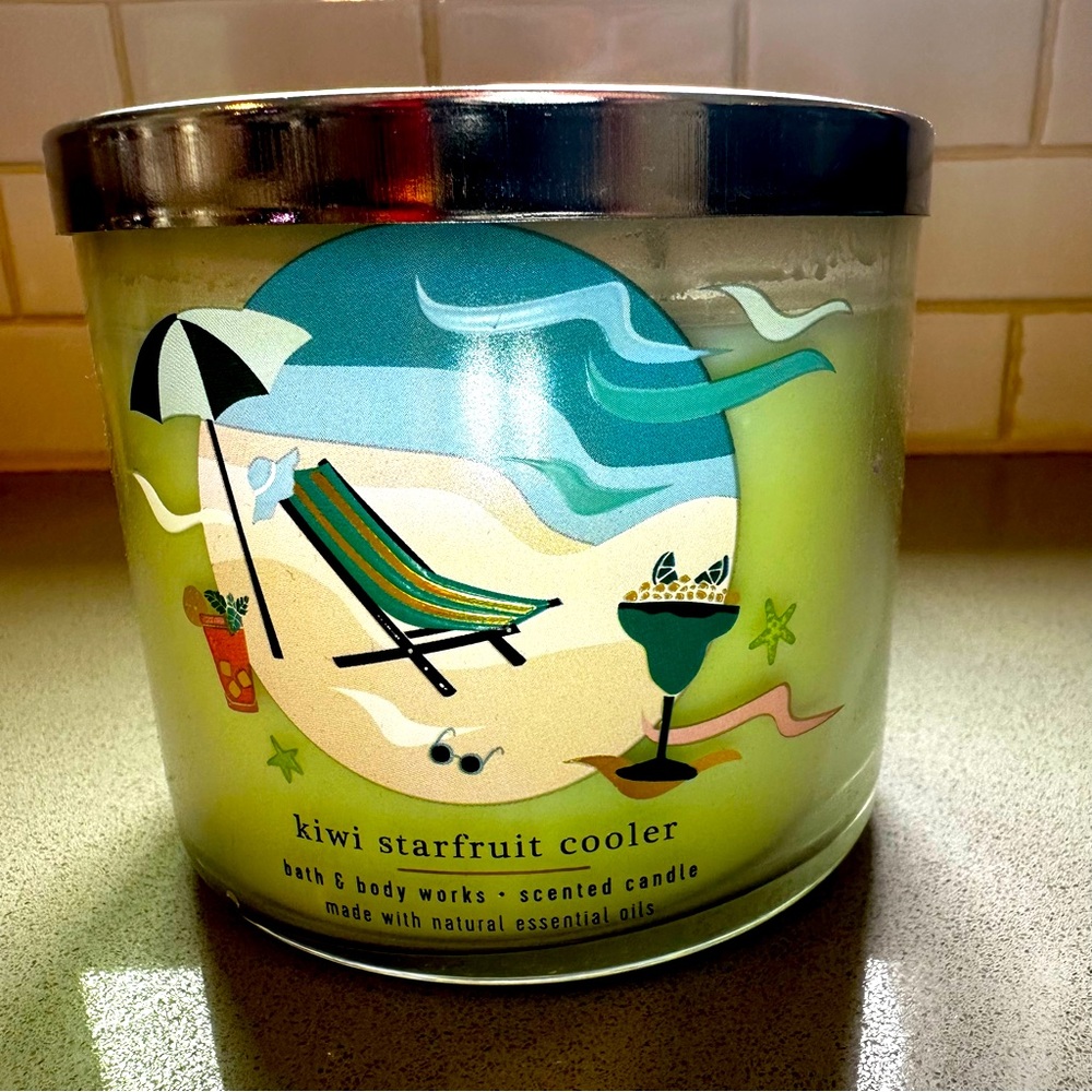 BBW Kiwi Starfruit Cooler 3 Wick Candle